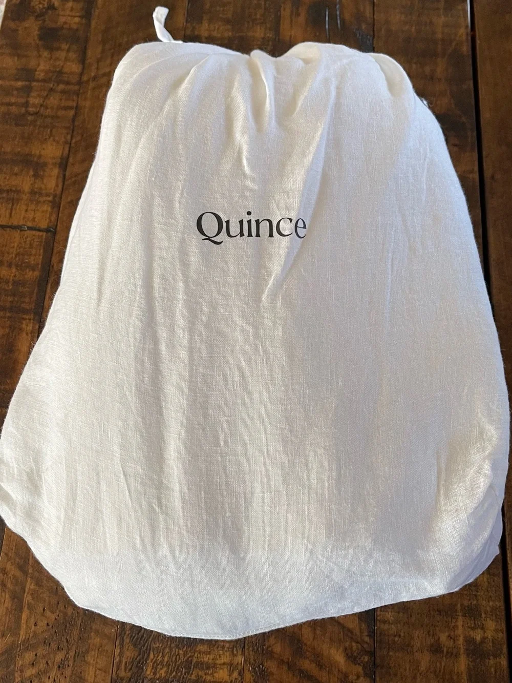NWOT Quince European Linen 1 Pc Duvet Cover, Full/Queen (White)